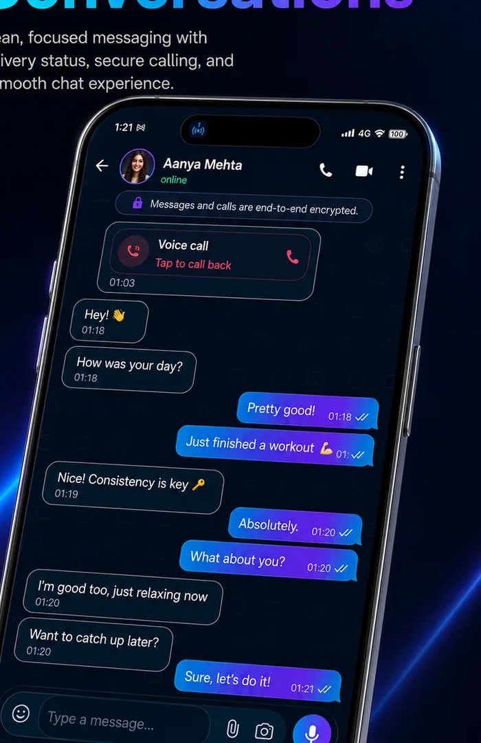 Niqvo conversation screen