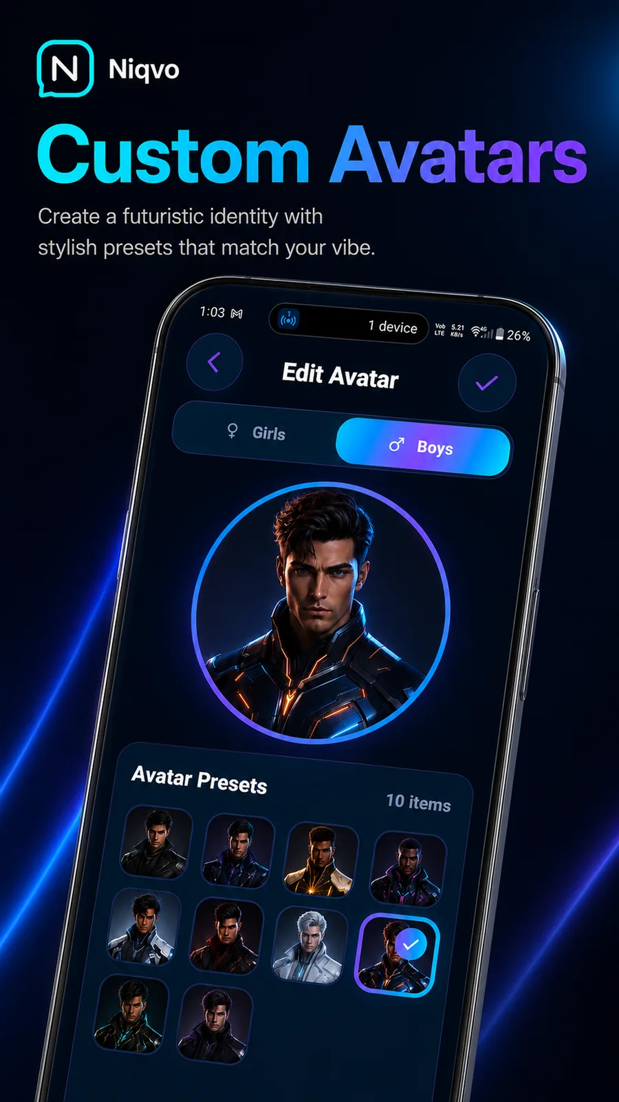 Custom avatars