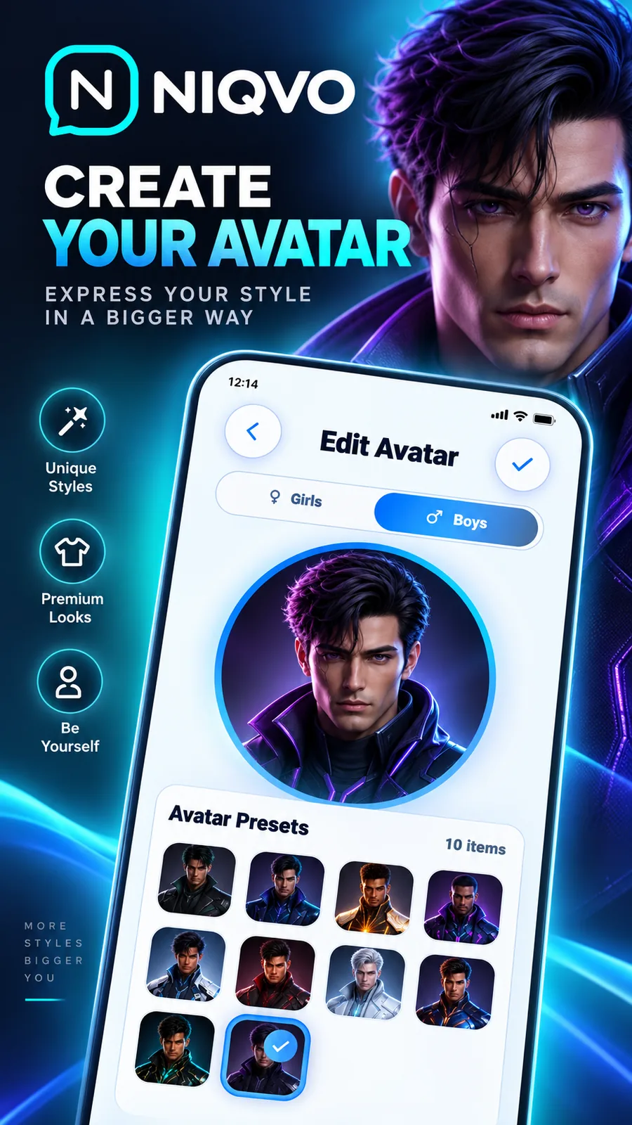 NIQVO Create Avatar