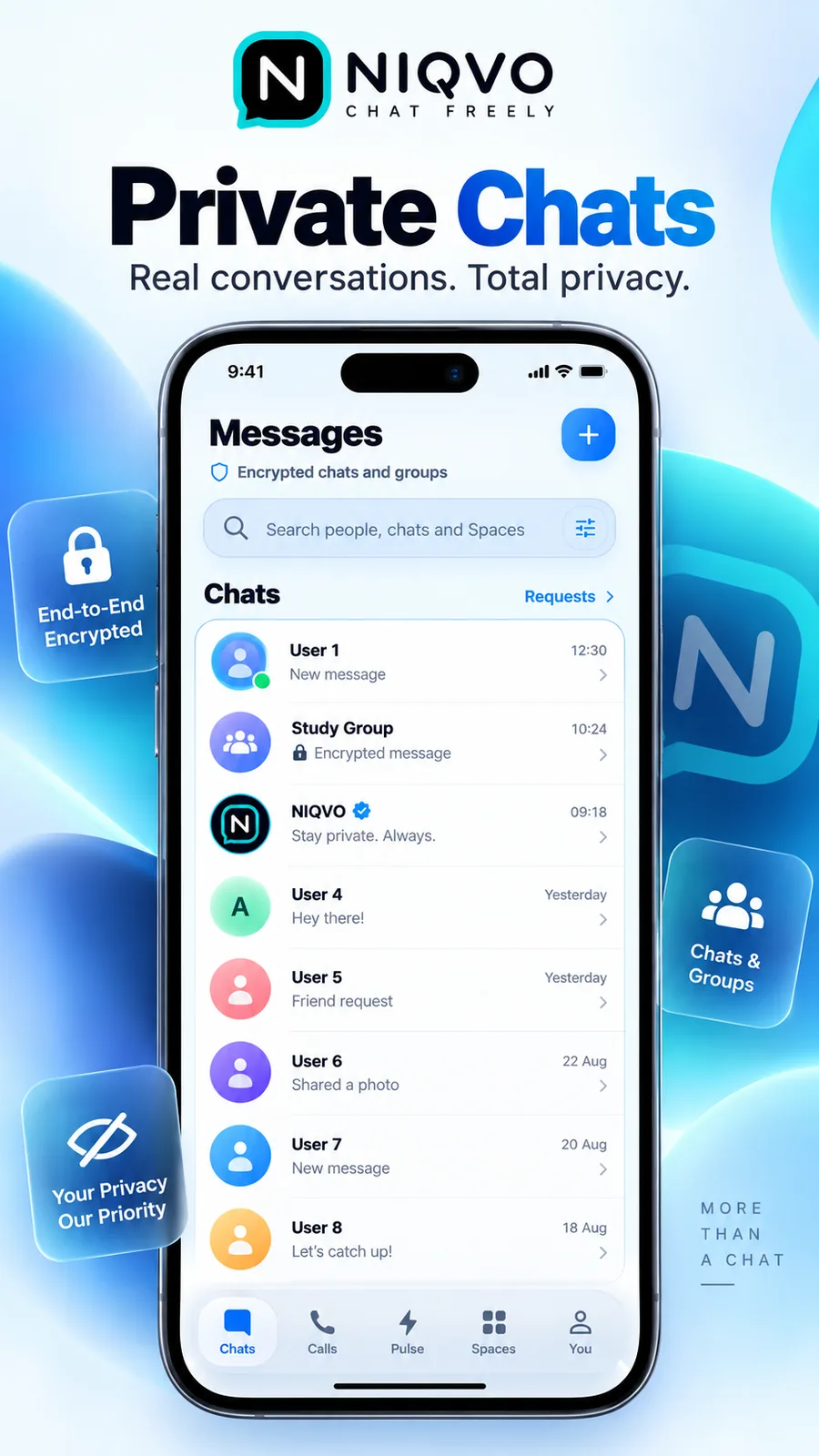 NIQVO latest private chats